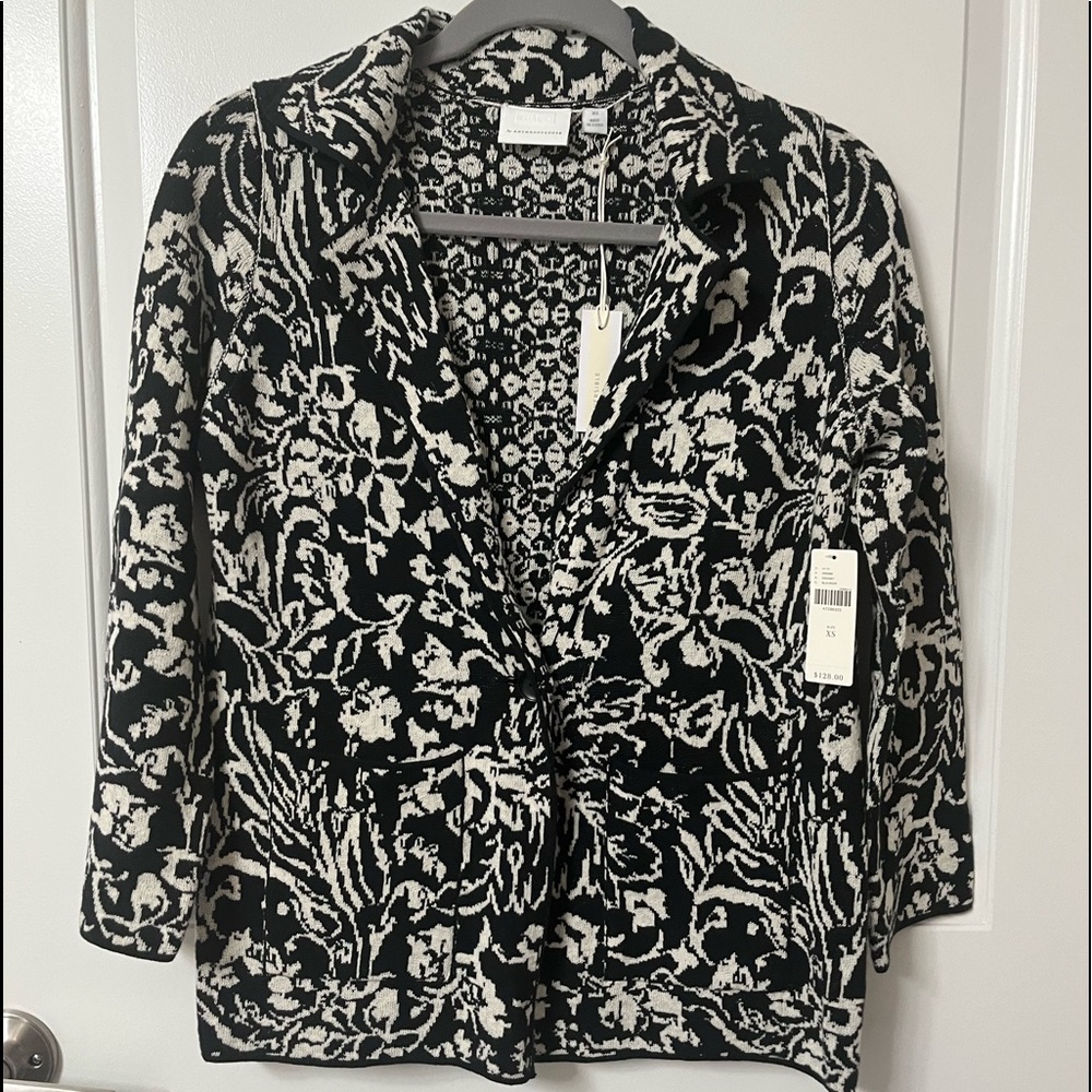 NWT Reversible Anthropologie Sweater Blazer